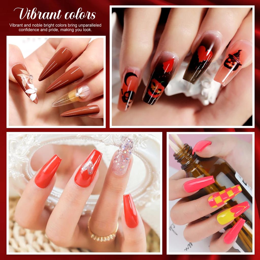 LIMEGIRL 7PCS Nail Polish Gel Kit Nail Art DIY Design All for Decoration Soaking UV Gel Long-lasting Manicure Gel Vernis Kit