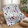 Palm Tree Bath Time Theme Blanket Lightweight Warm Flannel Blanket Decorative Throw Blanket for Home Decoration