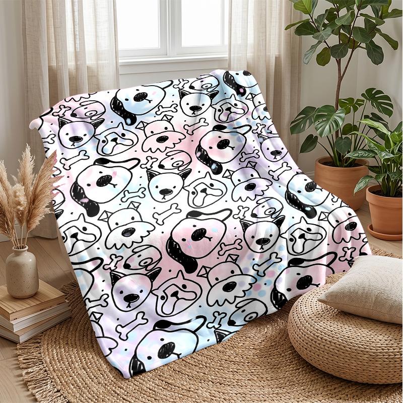 Palm Tree Bath Time Theme Blanket Lightweight Warm Flannel Blanket Decorative Throw Blanket for Home Decoration