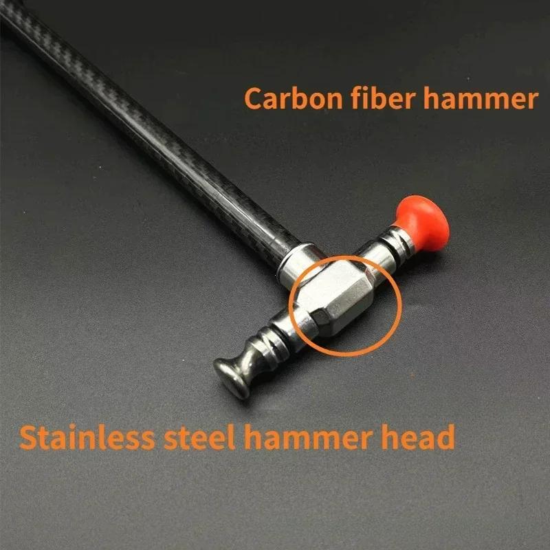 Auto Dellen Reparatur Hammer Karosserie Reparatur Perkussions Richt Hammer Austauschbares Spurloses Reparaturwerkzeug Kohlefaser und Edelstahl