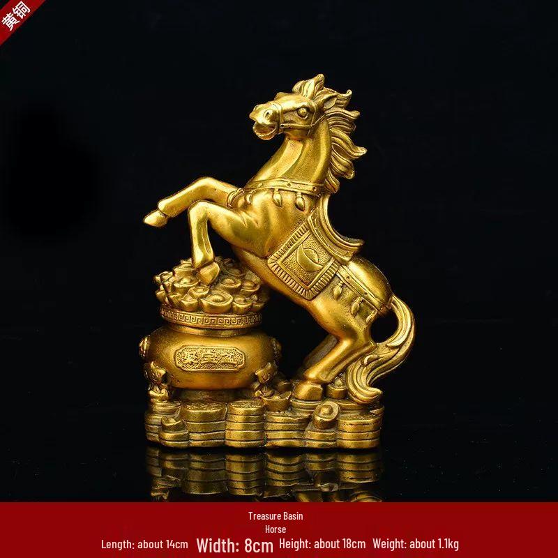 Pure Copper Horse Success Figurine