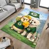 1PC Hedgehog Green Bay Packers Extra Large Non-Slip Floor Carpet, Office, Family, Bedroom, Studio - Large Area Rug Indoor Rugs, Vibrant Colors-W222
