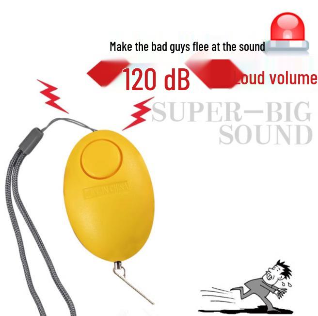 Egg-Shaped Personal Safety Alarm Keychain for Women - High Decibel, Compact & Portable