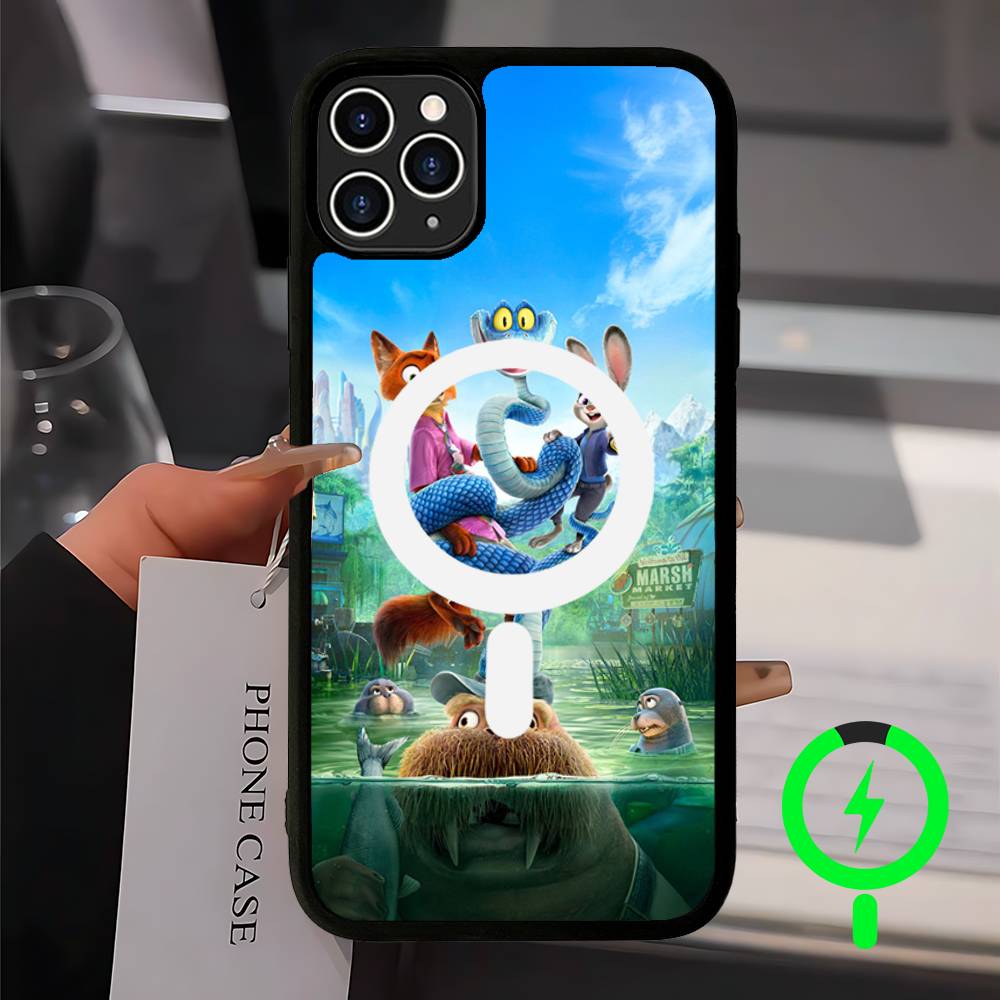 Z-ZootopiaS 2 1 Movie For Magsafe Magnetic Wireless Phone Case For IPhone 17 16 15 14 Plus 13 12 11 Pro Max Cover