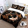Koi Fish Decorative Art Set Soft Comfortable Duvet Cover Bedding Set Included 1*Duvet Cover & 2*Pillowcases Gift