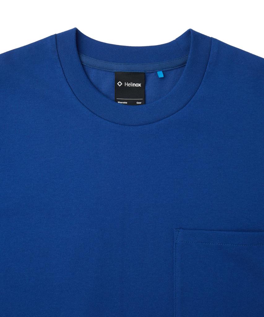Hellinogseuweeo Pocket Long Sleeve T-Shirt_Blue