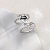 Music Note Guitar Ring Niche Design Adjustable Index Rings for Women Statement Finger Wedding Valentine's Jewelry
