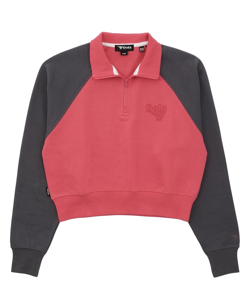 Gola W Raglan Color Block Sweatshirts [Pink]