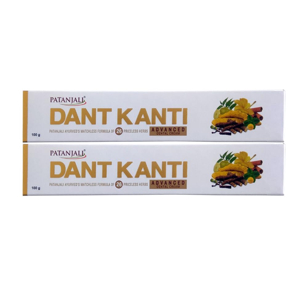 Patanjali Advanced Deep Clean Tooth Paste 100 g X Pack Of 2 Pc Fluoride Toothpaste For Daily Oral Care Fresh Breath