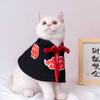 New Anime Haruto Pet Cloak Clothes Pet Cat Dog Cosplay Costume Hokage Uzumaki Akatsuki Photo Props Birthday Fans Gifts Toys