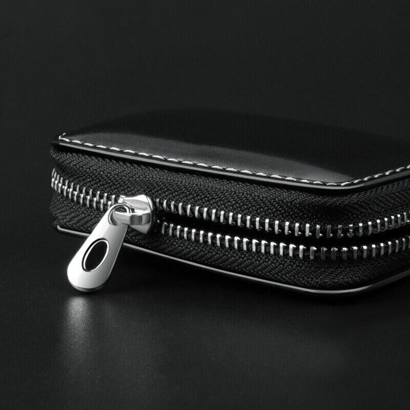 Real Leather Auto Key Case Bag Remote Key Fob Cover Car Accessories Unisex Genuine Leather Car Key
