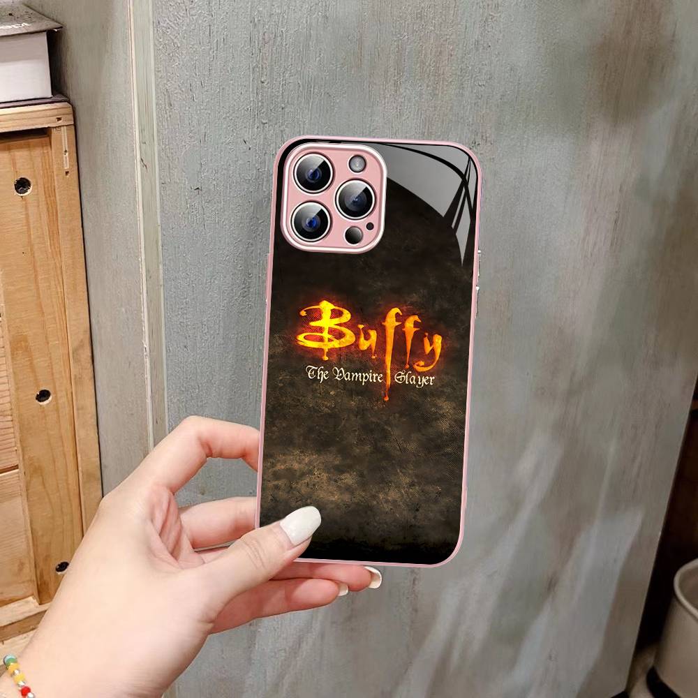 B-Buffy The Vampire Slayer Tempered Glass For Iphone 14 13 12 11 Pro Mini XS MAX 14Plus X XS XR Fundas