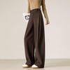 Women's Woolen Thickened Loose Wide Leg Pants - Soft and Slimming Casual Straight-Leg Design