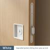 Black Invisible Pocket Sliding Door Lock with Side Handle for Balcony Kitchen Bathroom Bedroom - Pocket Door Hook Lock