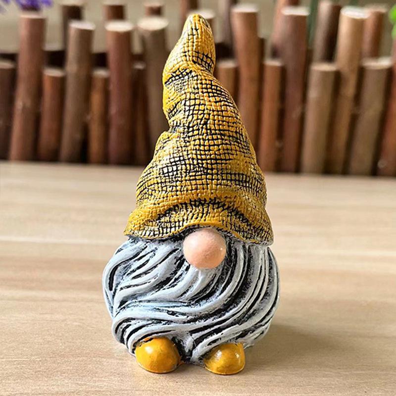 Garden Dwarf Figurine Courtyard Home Garden Decoration Gnome Christmas Dwarf Old Man Resin Handicraft