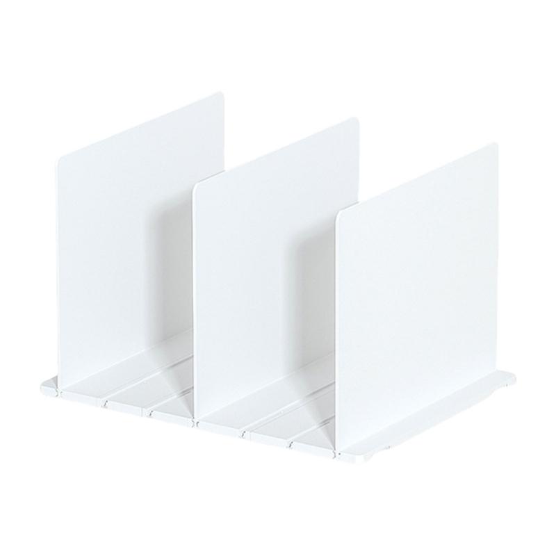 

Versatile Clear Closet Partition Portable for Handbags and Accessories Organization Easy to Install Shelf Divider білий