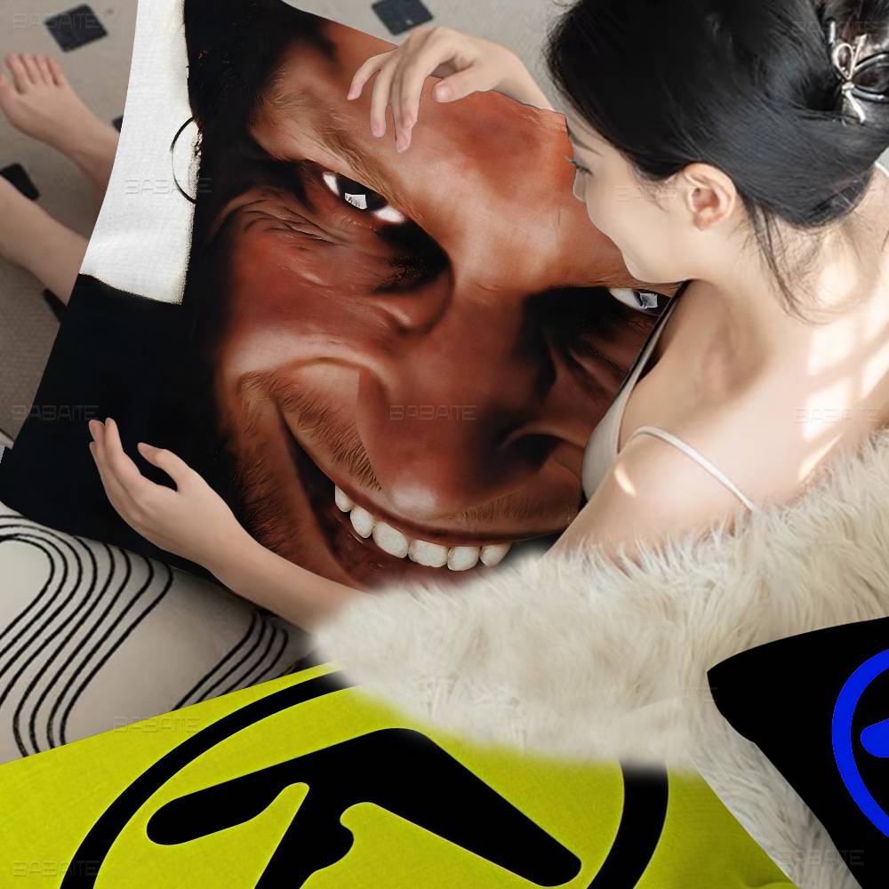 A-Aphex Twin Lucky Dragon Pillow Cover Sofa Cushion Cover Home Room Decoration Children Gift