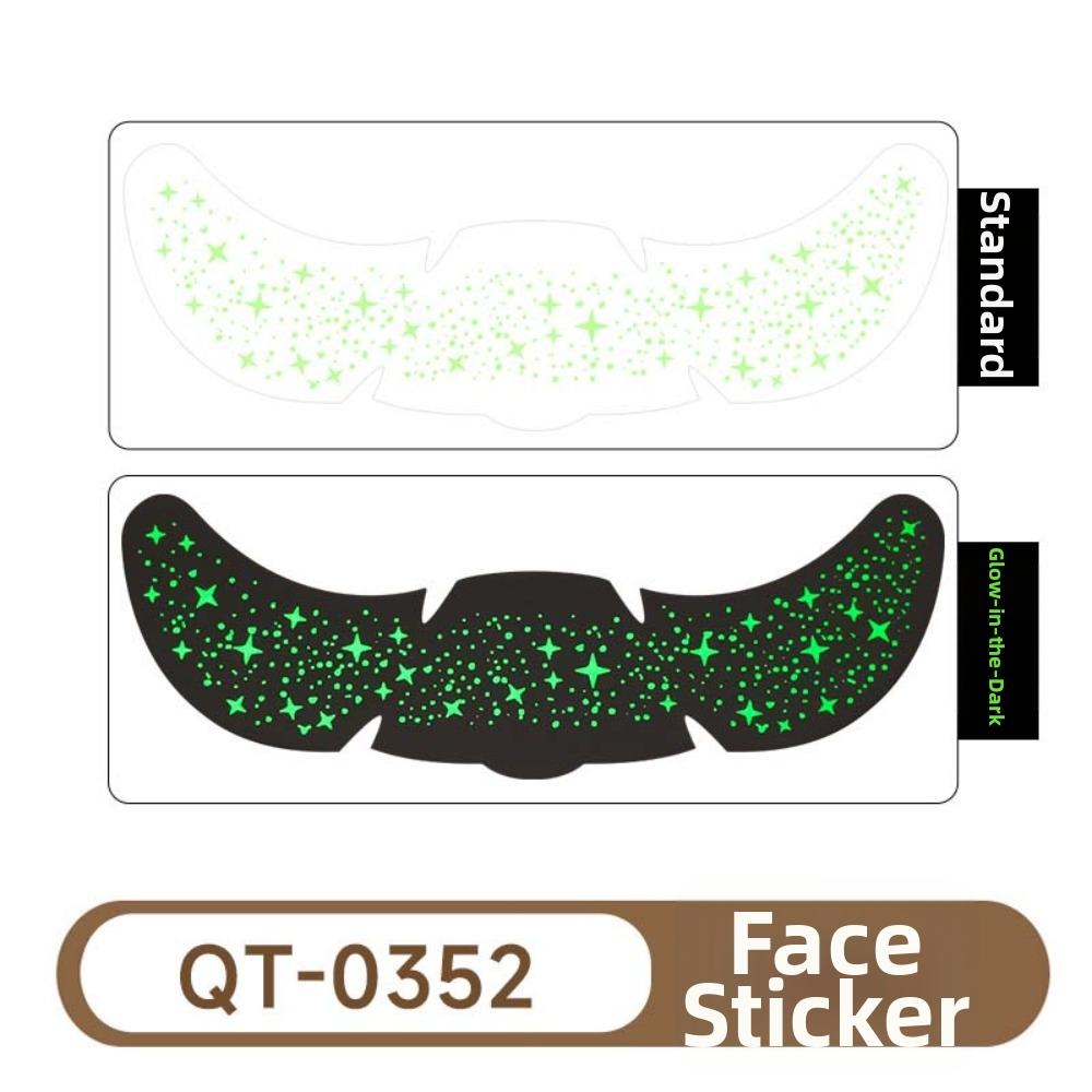 Sparkle Face Temporary Tattoo Star Heart Face Tattoo Sticker Luminous Freckle Tattoo Make Up