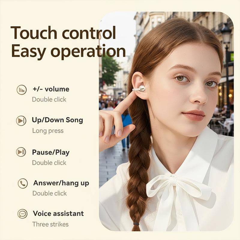 Clip Bluetooth Headphones Real Time Translation Earbuds Noise 144 languages AI Translate Earbuds Portable Wireless Earphones