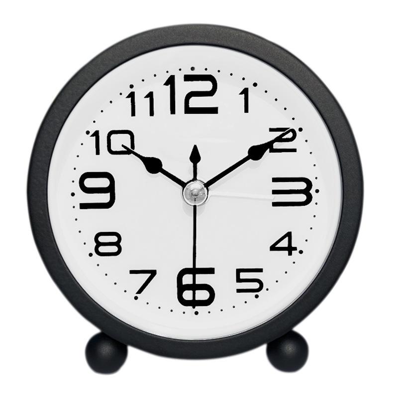New Metal Silent Alarm Clock Large Digital Environmentally Friendly and Simple Children's Bedroom Desktop Alarm Clock
