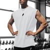 Men Stretch Cotton Vest Fitness Sports Casual Sleeveless Shirt