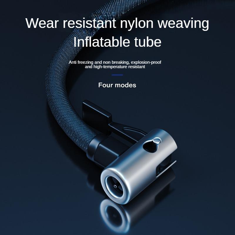 Kompresor powietrza do samochodu Elektryczna pompa do pompowania opon z lampką LED do opon motocyklowych i rowerowych Przenośna pompa do pompowania powietrza