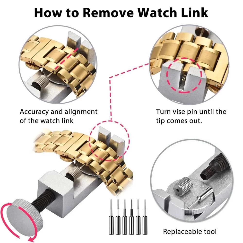 Multifunctional Wristwatch Repair Kit: Time Adjustment, Strap Repair, Connection Disassembly Tool Set