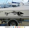 Large Graphics Fish Bone Stickers For Car Boat Body Decal Cruise Mural Vinyl Covers Auto Tuning Styling Engine Hood Decoration