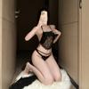 New Sexy Women's Lingerie Pure Desire Temptation Lace Hot Belly Pocket Open File Free Set Open File