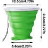 2 Pcs Collapsible Water Cup Silicone Collapsible Cup Camping Collapsible Cup Collapsible Cup with Lid Portable Silicone Water Cup Suitable for Outdoor