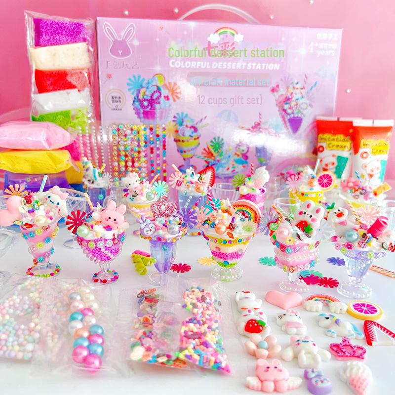 DIY Children's Ice Cream Dessert Cup Toy Set