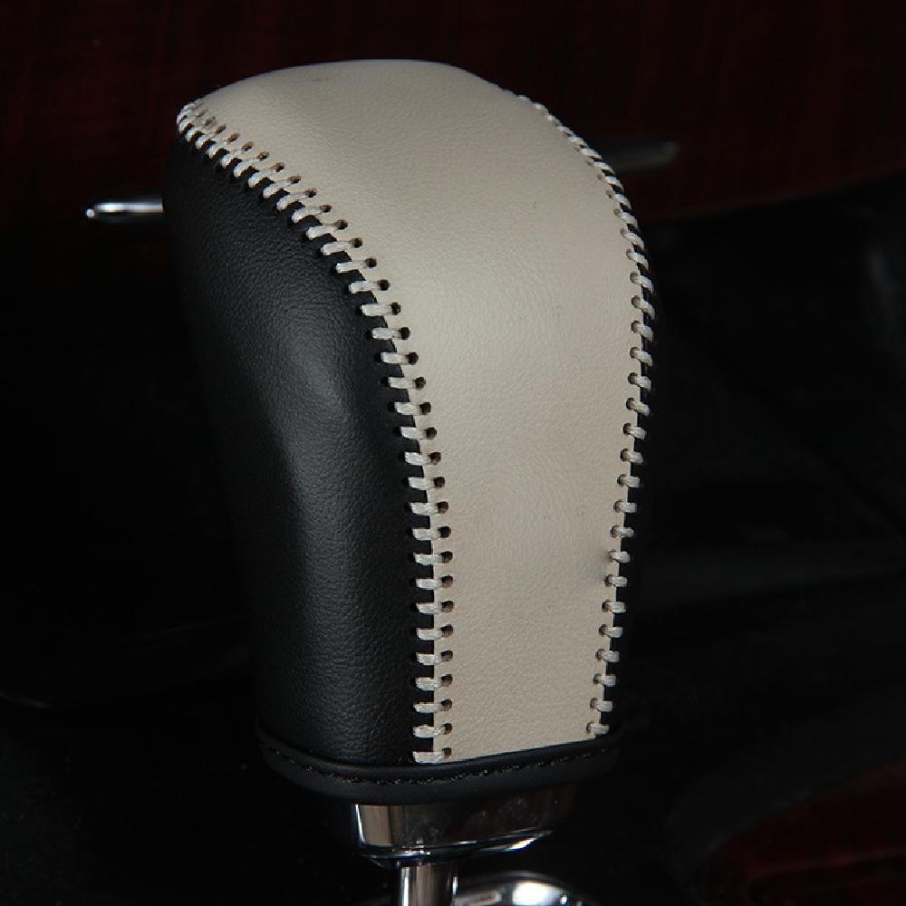Leather Car Gear Lever Cover for Toyota CROWN MK13 2010 - 2018 AT Shift Knob Protection Cover Interior Accessories