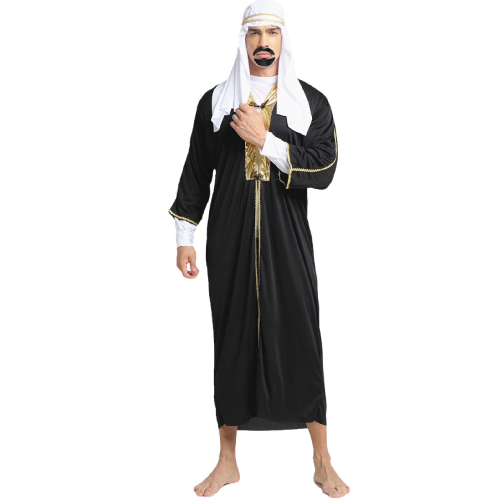 

ADOSSY Арабский Косплей Костюм Арабский Этнический Хэллоуин Школьный Культурный Взрослый Набор, Халат, Костюм, Костюм, Маскарад, Мероприятие, Вечеринка, Фестиваль, Фестиваль,