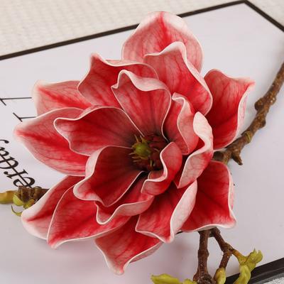 EVA Artificial Magnolia Branch Floral Art Real Touch Simulation Big Magnolia Handmade Artificial Orchid Flowers Wedding Decor