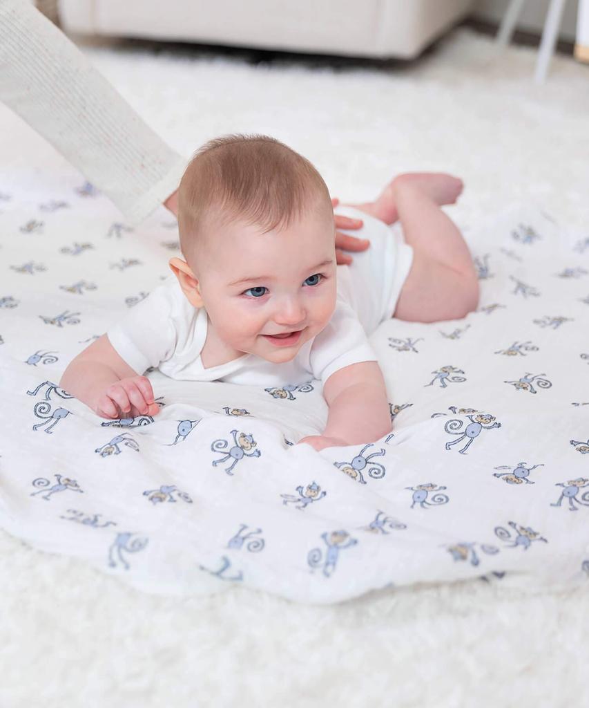 Aden Anais Swaddle Gauze Baby Genuine Product Aden Anais Swaddle Set of 2 Jungle Jam Muslin 120 X 120cm Aiden and Anai Swaddle Baby Newborn 4023 +