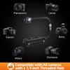 Zeadio Video Action Handheld Stabilisator mit Smartphone-Halterung für Canon Nikon Sony Panasonic DSLR-Kamera Camcorder und alle Smartphones