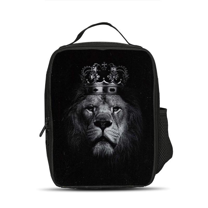 Lion Ice Bag Lunch Bag Versatile Cartoon Large Capacity Strong Performance Best Gift for Boy or Girl School Birthday