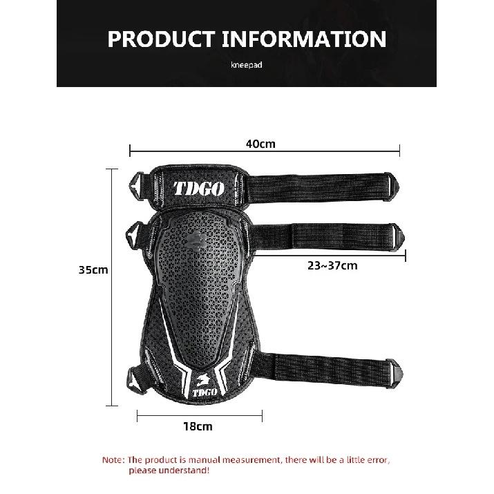 Ginocchiere Traspiranti in Rete per Moto per la Guida Estiva - Protezioni Regolabili con Design Ammortizzante, Leggere e Ventilate