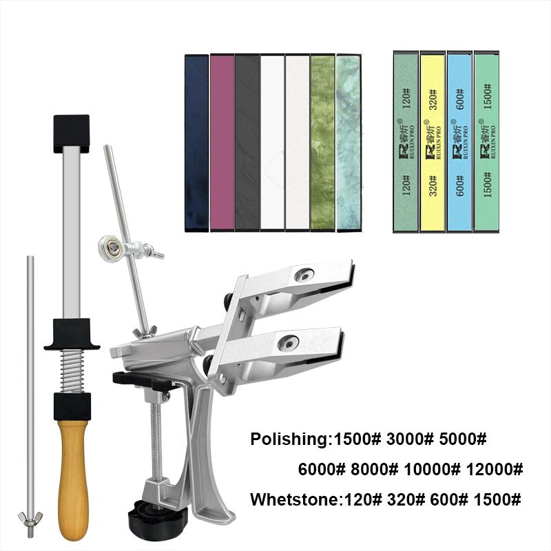 XK Fixed Angle Knife Sharpener Sharpening Stone Set Professional Knife Machine Whetstone Grinder System Diamond  Kitchen Tools