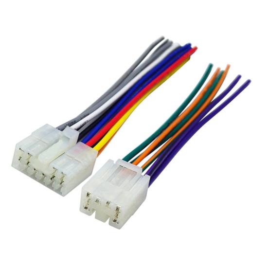 2Pcs Car Radio Stereo Cd Player Wiring Harness Cable Installation Kit For Toyota