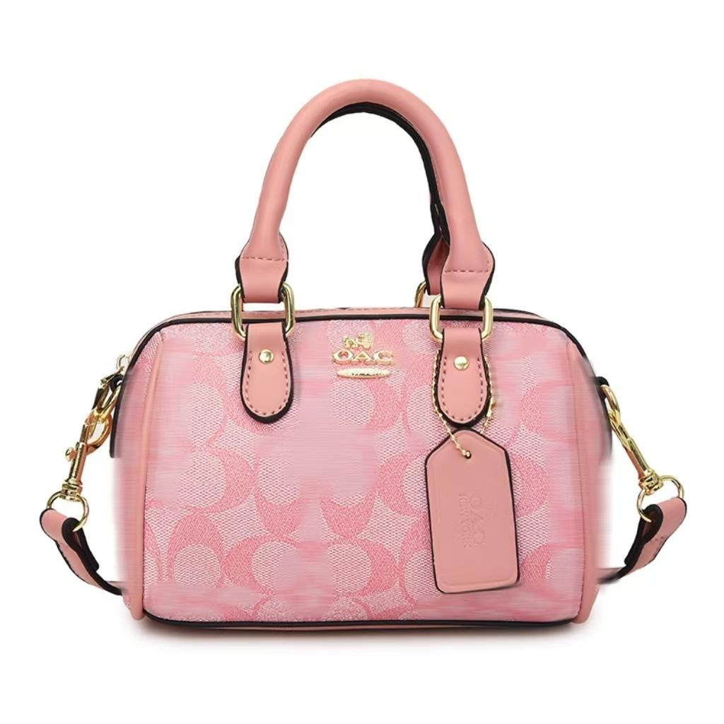 KaiTingu Dames Handtas met Print, Veelzijdig, Stijlvol, Hoge Kwaliteit Trendy Schouder-/Crossbody Tas 0124 roze