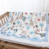 Large Size Infant Bath Blanket High Density Gauze Bath Towel 6-layer for Delicate Skin Quick Drying and Breathable
