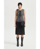 LUCKY CHOUETTE Lace Banding Midi Skirt (Black) Lfkax25540Bkx