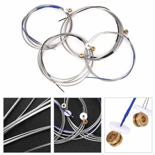Double Bass Strings, Double Bass Accessories, Reinforced Steel Strings, Solid Double Bass Strings, Easy to Install, Replacement