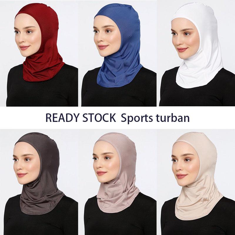 Islamischer Modal SPORT Seide Hijab Abaya Hijabs Für Frau Abayas Frauen Jersey Turbane Satin Kopftuch Muslimisches Sofort-Kopftuch