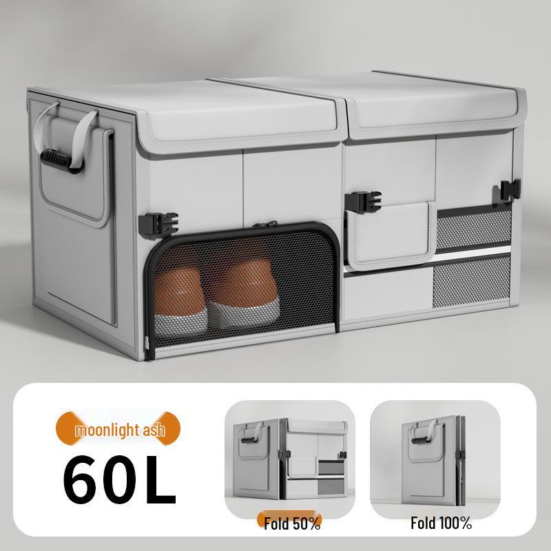 Foldable Car Trunk Organizer - Large Capacity Storage Box for Vehicle Interior