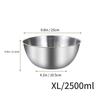 1Pcs Stainless Steel Salad Bowls 17/19/23/25/27cm Fruit Vegetable Noodle Container Egg Flour Mixing Basin with Scale