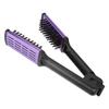 Clamp Flat Brush Double Sided Hair Straightening Artificial Bristle Splint Flat Brush