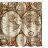Tenda da Doccia Vintage Mappa del Mondo Storia Globale Carta Macchiata Oceani Terre Stile Vintage Tessuto Stoffa Arredo Bagno
