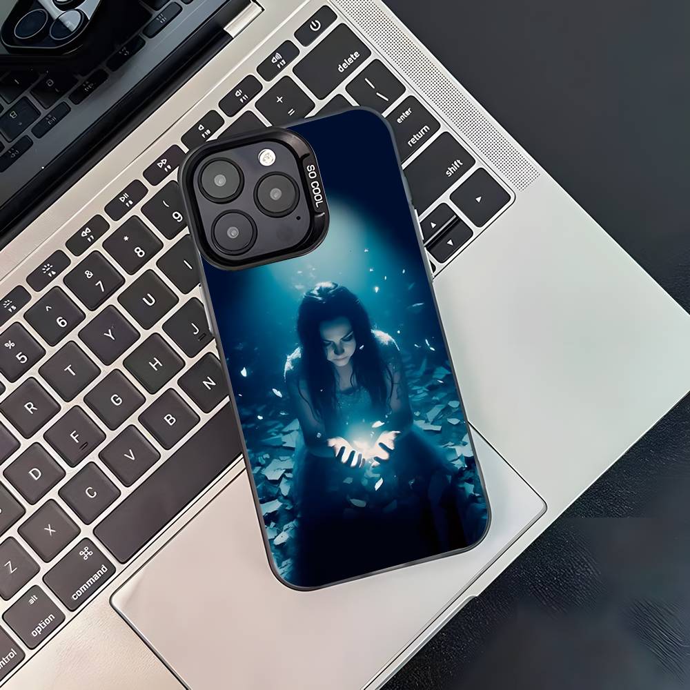 Evanescence Эми Ли Для iPhone 17,16,15,14,13,12,11,Pro,MAX Черный Матовый Конфетный Чехол iPhone12PROMAX